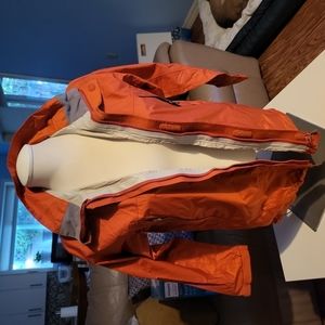 MOUNTAIN Equipment Co-op Soft Shell Rain Jacket Orange(see photo for measurement